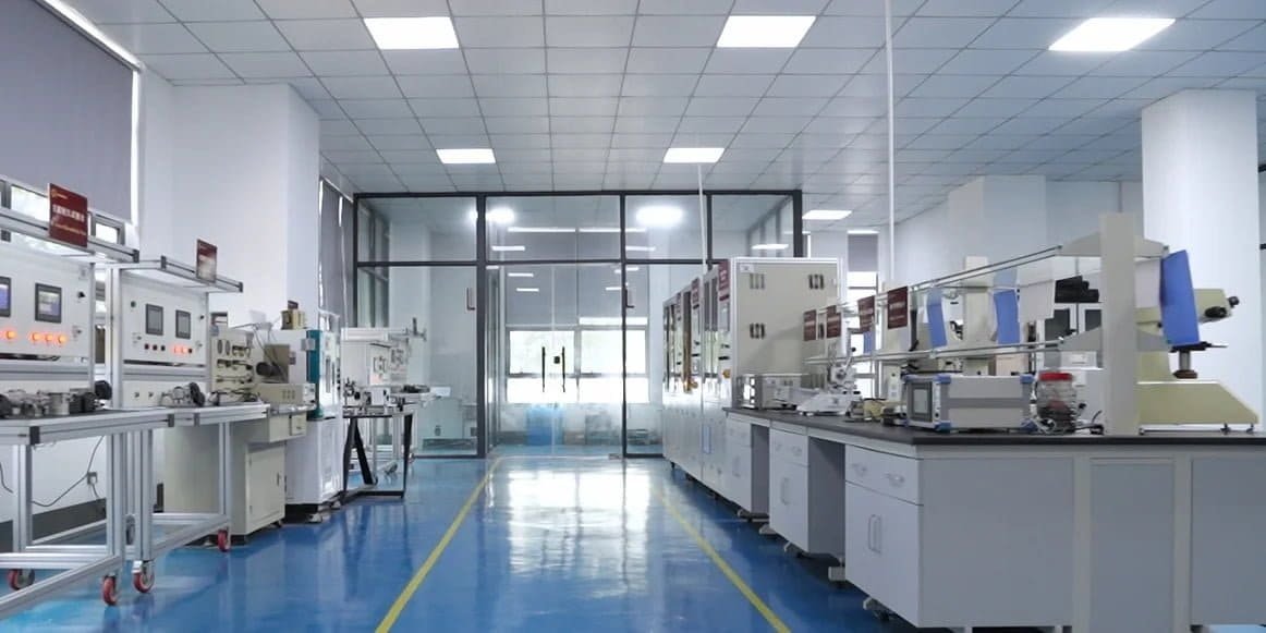 Component testing equipment in the R&D lab